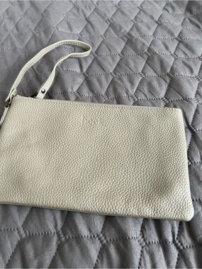 Beck Bags Italian Pebbled Leather Wristlet Bag